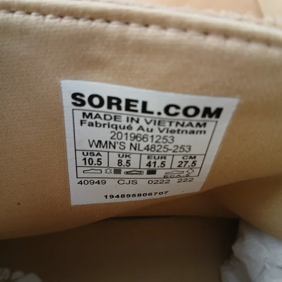 Sorel Womens Kinetic Breakthru Acadia Wateroroof Camel Sneaker Boot Sizs 10.5 - Picture 9 of 14